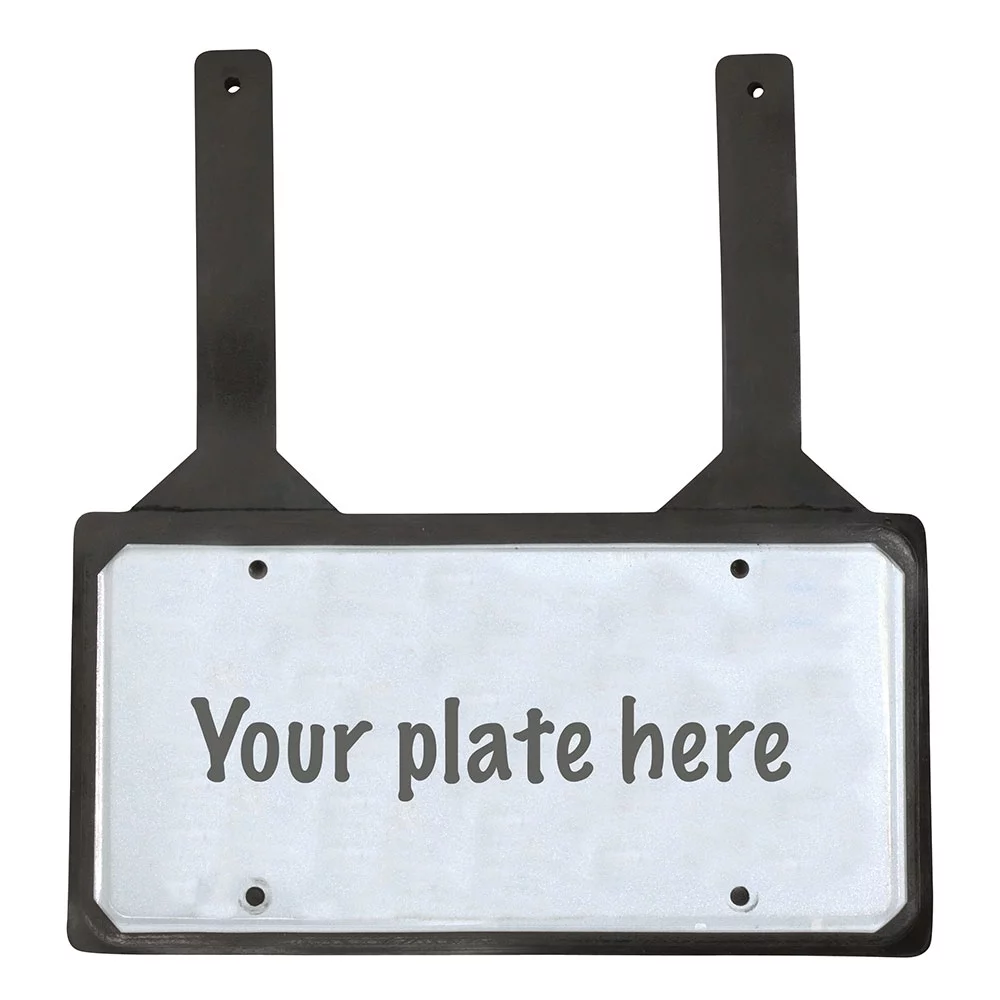 Custom Car rubber license plate Bumper Cover Protector